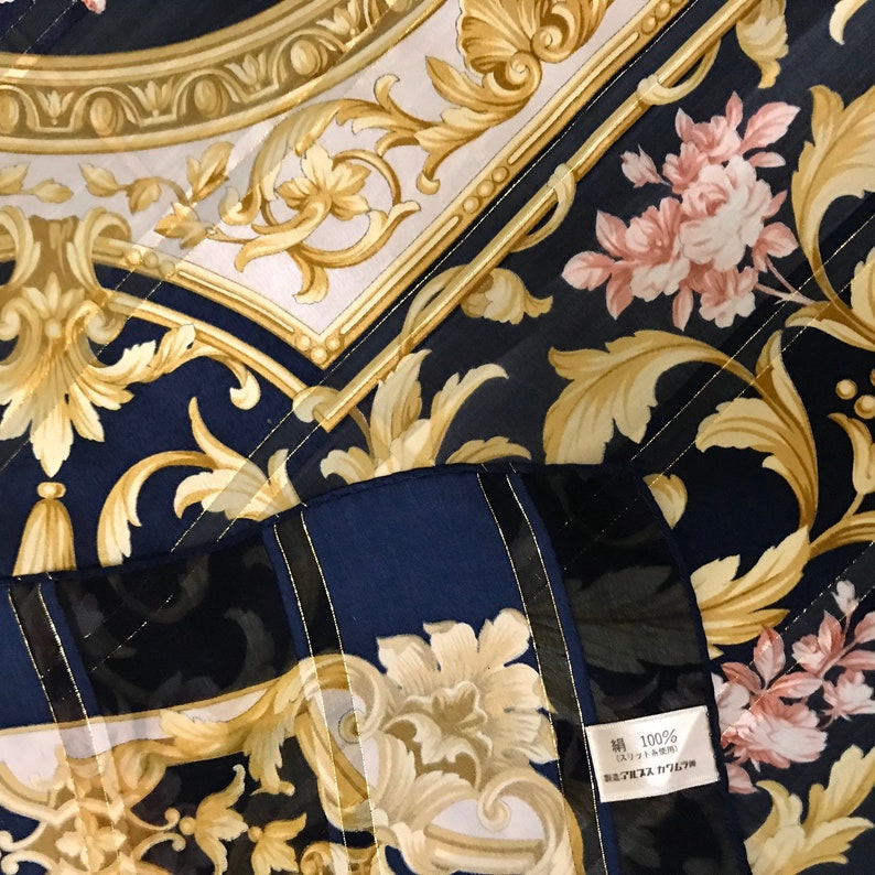 Giandonato silk scarf vintage scarves with tag scarves gift o size 34 inches