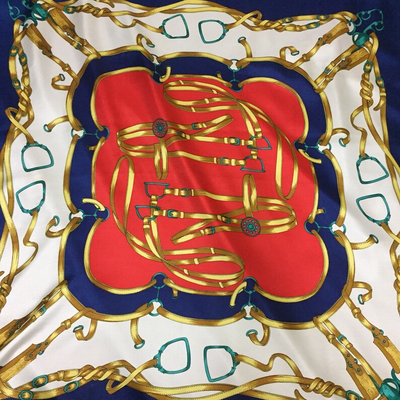 Italy design scarf vintage scarves gift for her N size 34 Etsy