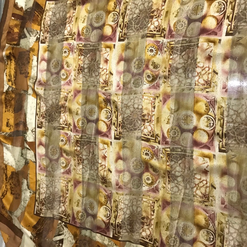 Jean Louis Scherrer paris silk scarf vintage scarves gift k size 34 inches