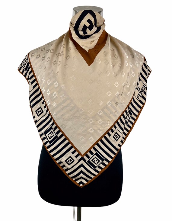 vintage fendi silk scarf