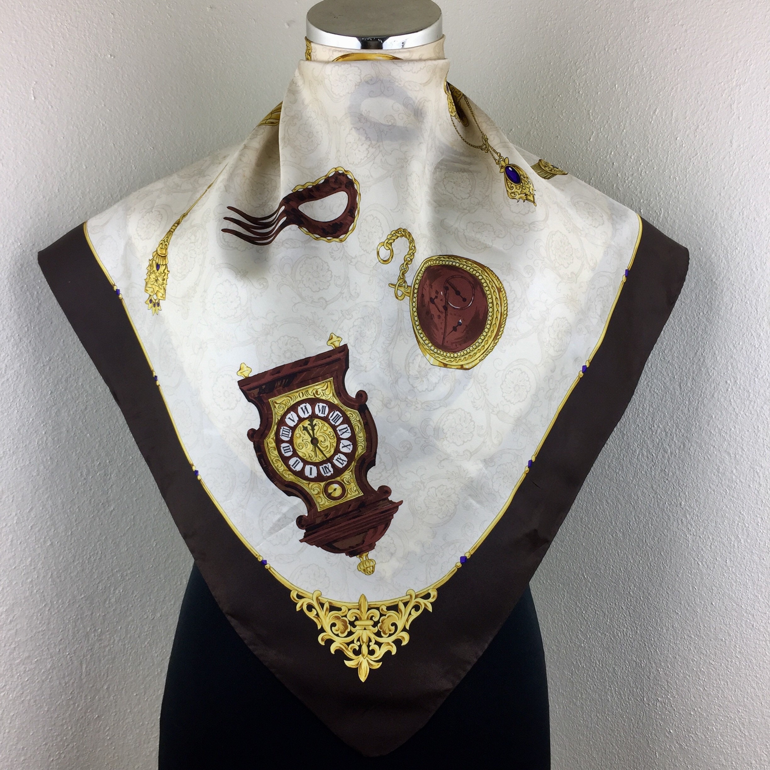 Italy design silk scarf vintage italian scarves gift for her N | Etsy