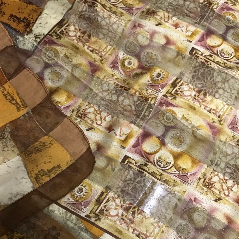 Jean Louis Scherrer paris silk scarf vintage scarves gift k size 34 inches