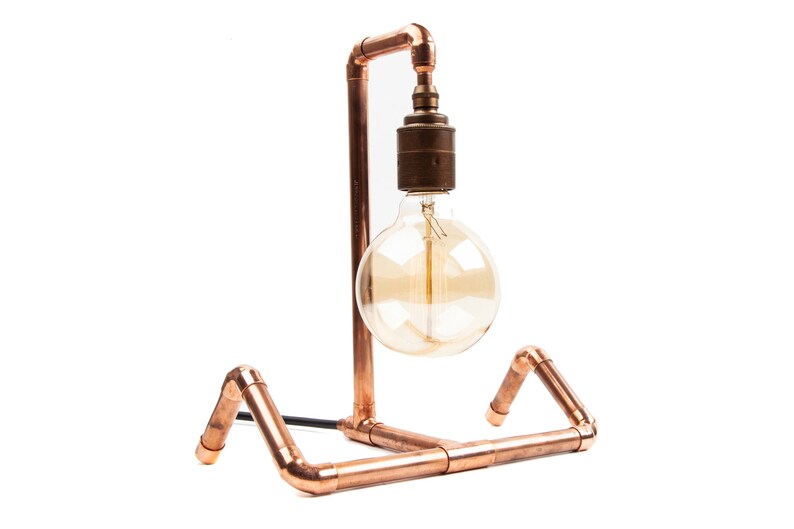 Geevor Industrial Style / copper pipe Lamp / Lighting / Etsy