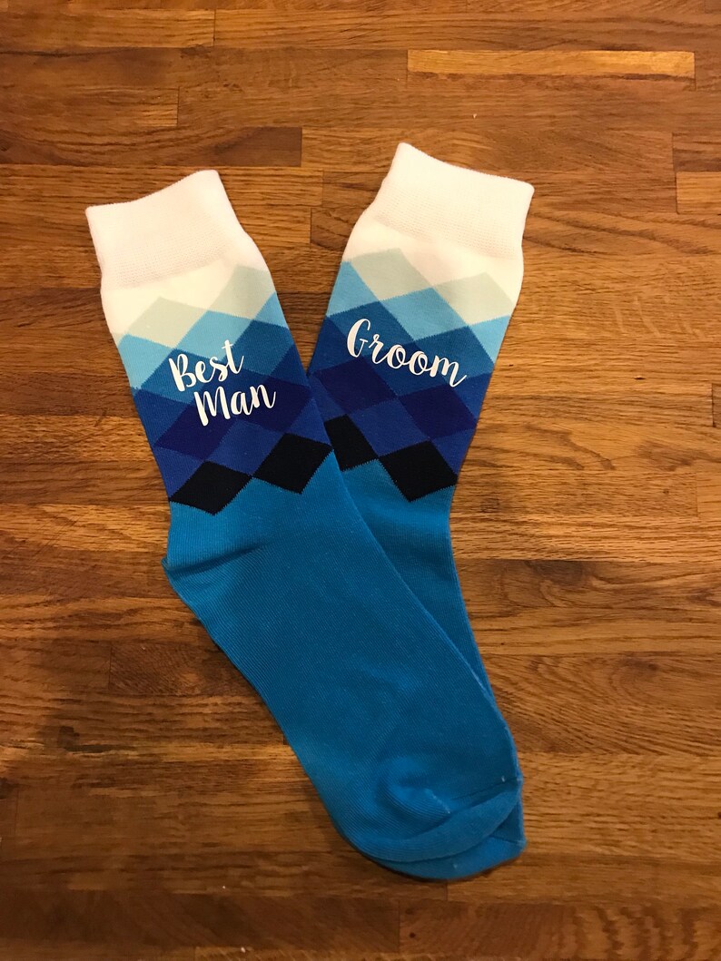 Personalised Wedding Socks // Wedding day socks // Bestman Etsy