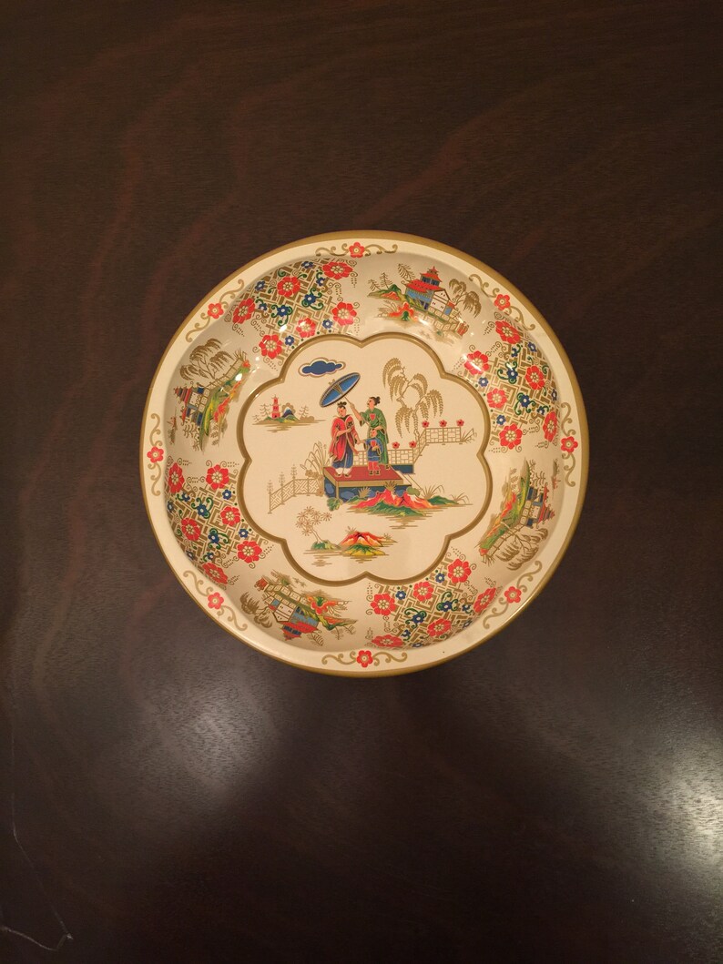 Daher Decorated Ware Vintage Tin Tray Etsy