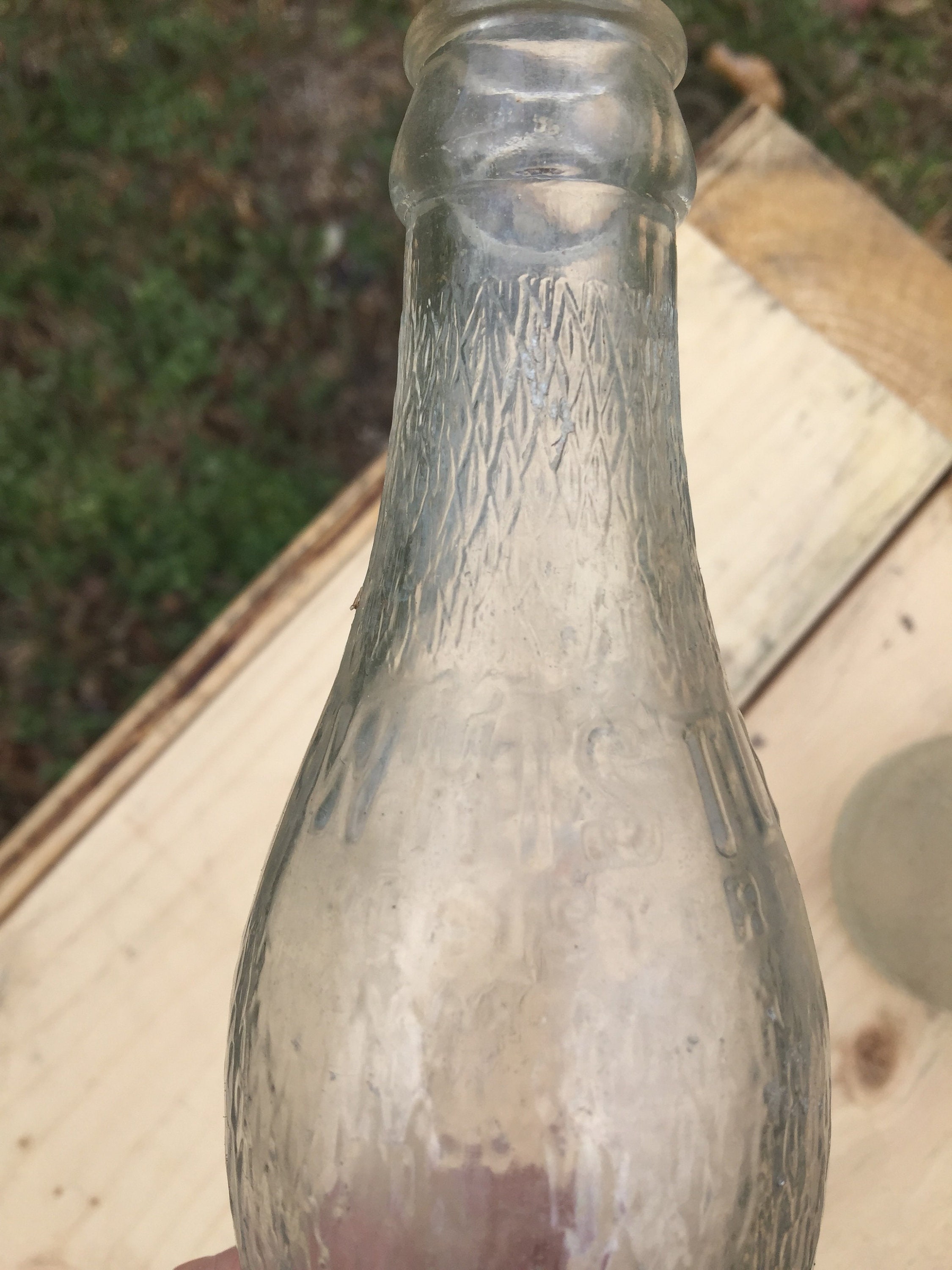 Whistle Glass Bottle Pair Marlinton WVA Etsy