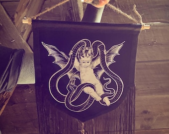 Banner mit dem bösen Cherub