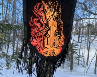 Brennende rote Fahne