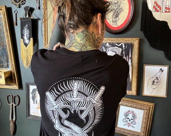 3 of swords tee