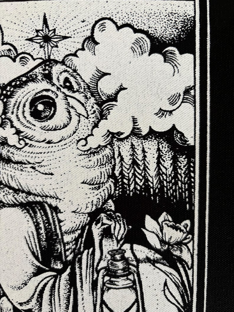 Einsiedler Tarotkarte Baumwolle Backpatch Bild 3