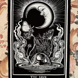 The moon oversized backpatch