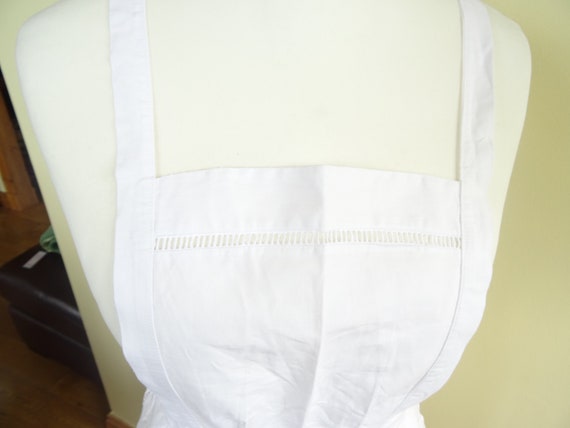 Vintage Short White French Maid's/Cafe Apron from… - image 2