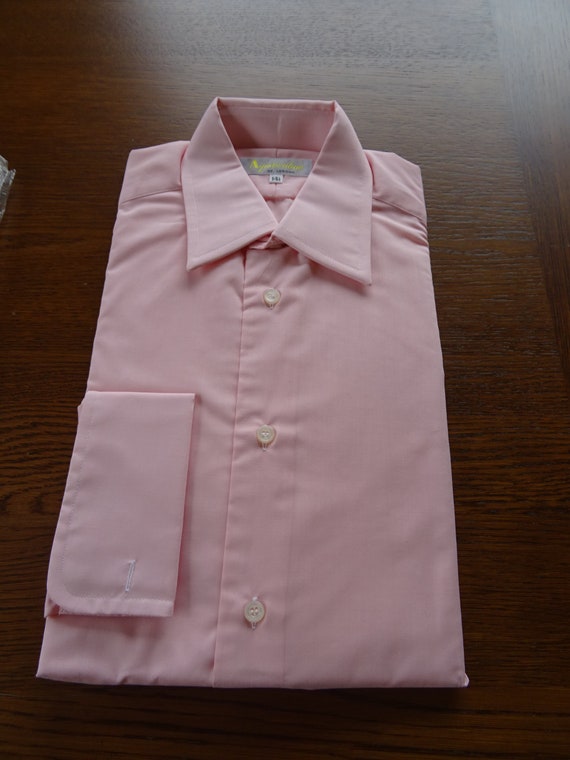 Vintage 1970s Pink Aquascutum Dagger Collar Shirt… - image 7