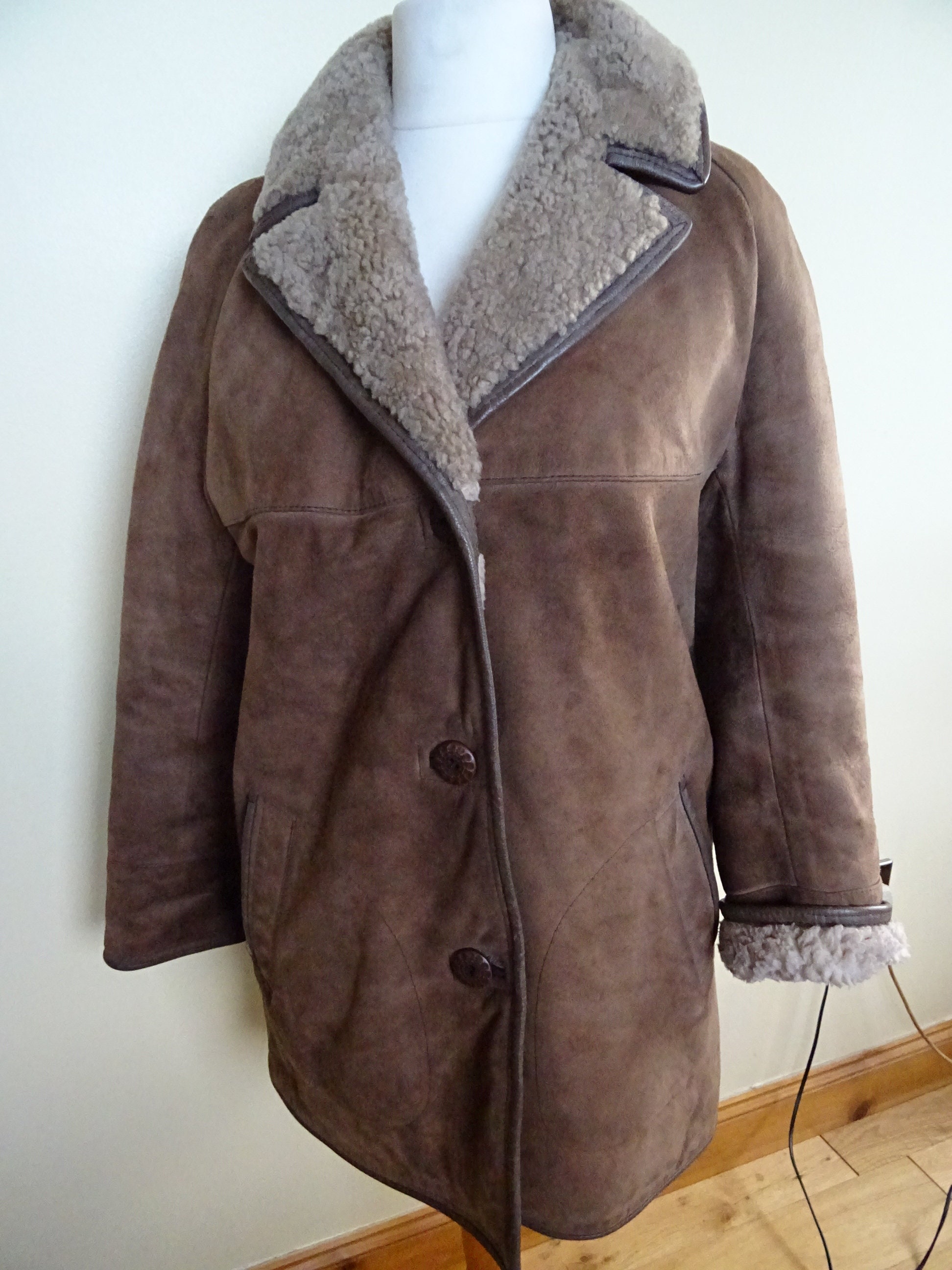 Heatona shop sheepskin coat