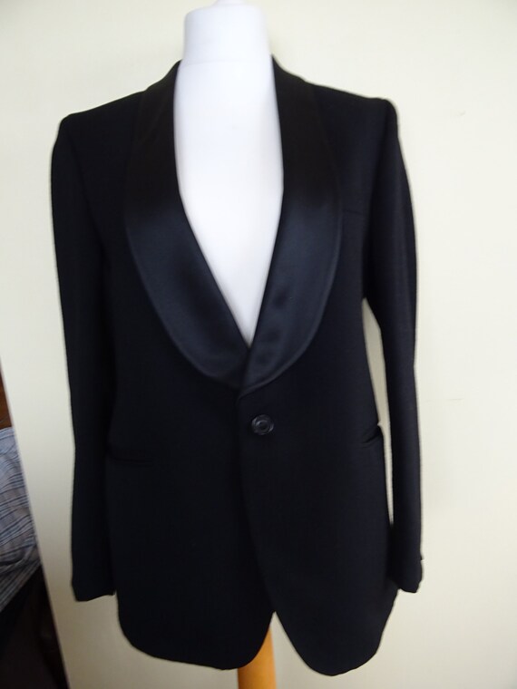 1930s Vintage Two Piece Black Dinner Suit in Pure