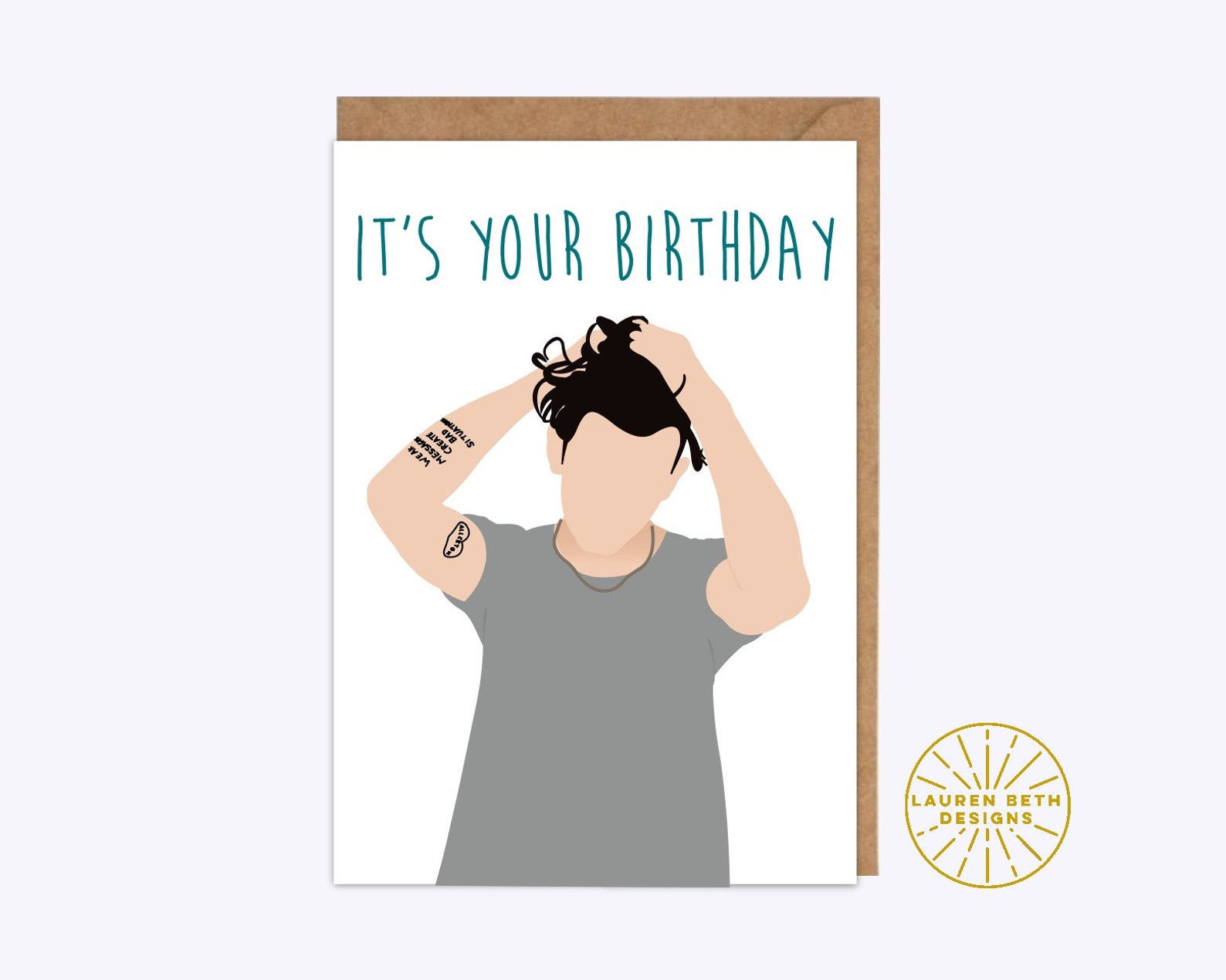 Matty Healy Birthday Greetings Card A6 Custom Colour // The | Etsy