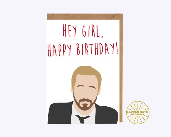 Ryan Gosling Birthday Card