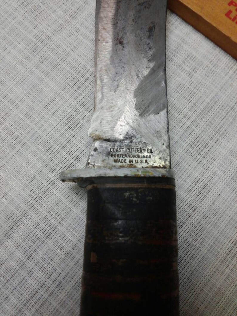 Coast Cutlery Co. Portland Oregon Knife Etsy