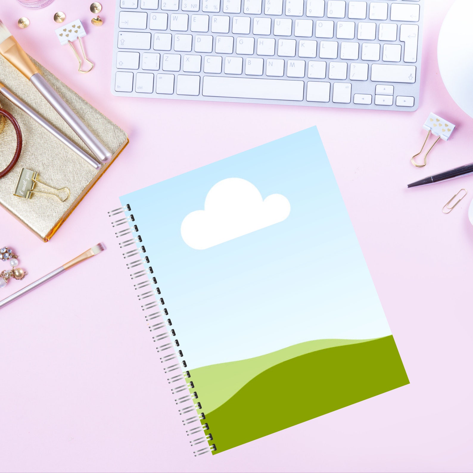 Journal/Planner Mockup Templates for Canva Etsy México