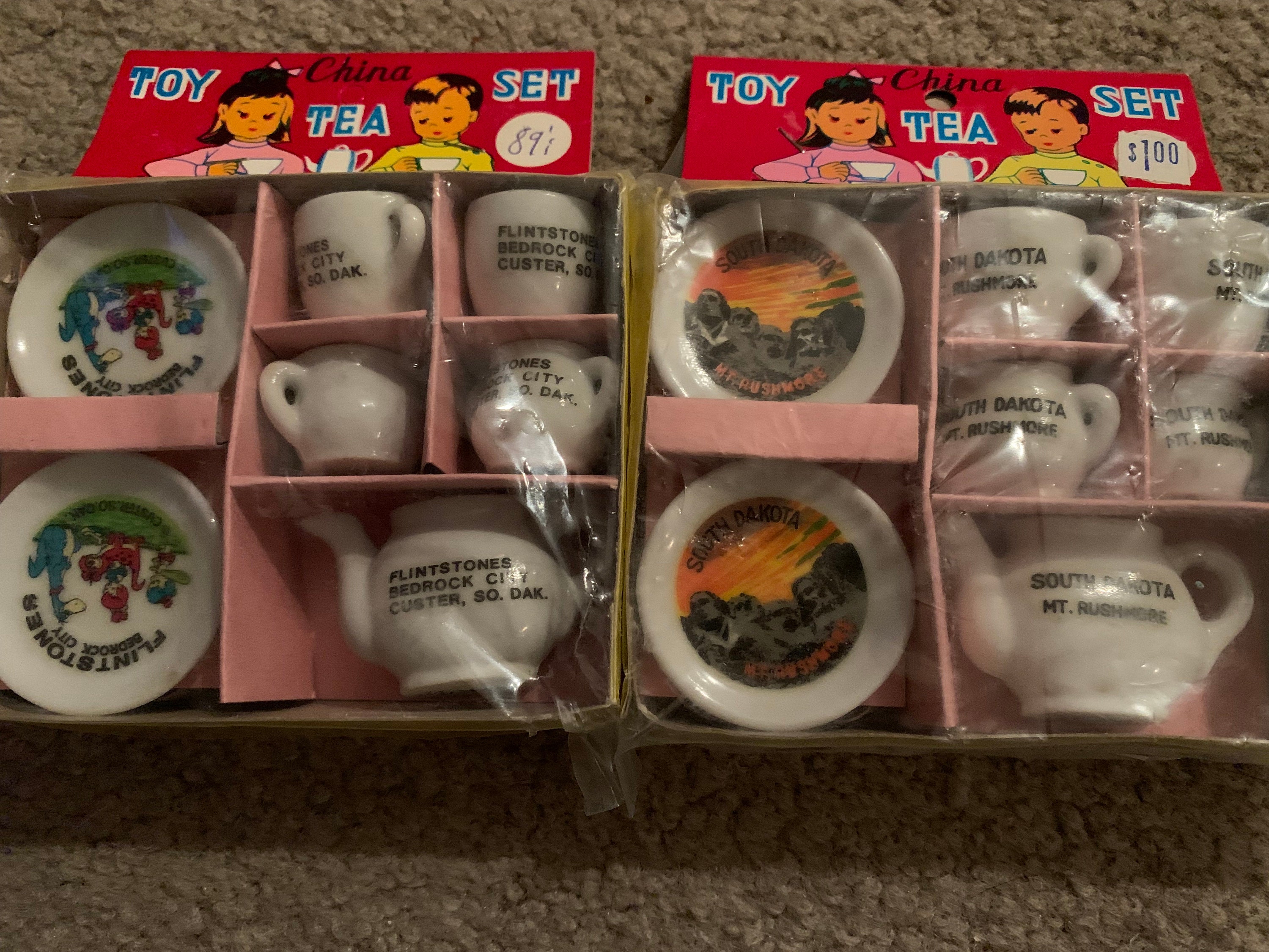 Vintage miniature tea sets clearance