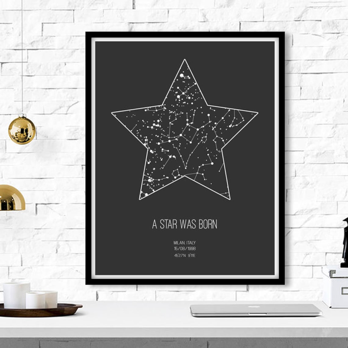 Star Map Custom Star Map Printable Star Map Gift Custom Sky | Etsy