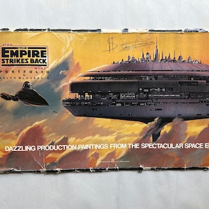 1980 Star Wars: El imperio contraataca, cartera de arte conceptual vintage original de Ralph McQuarrie