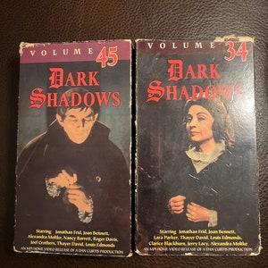 Dark Shadows VHS, 1990, volume 34 and 45, used