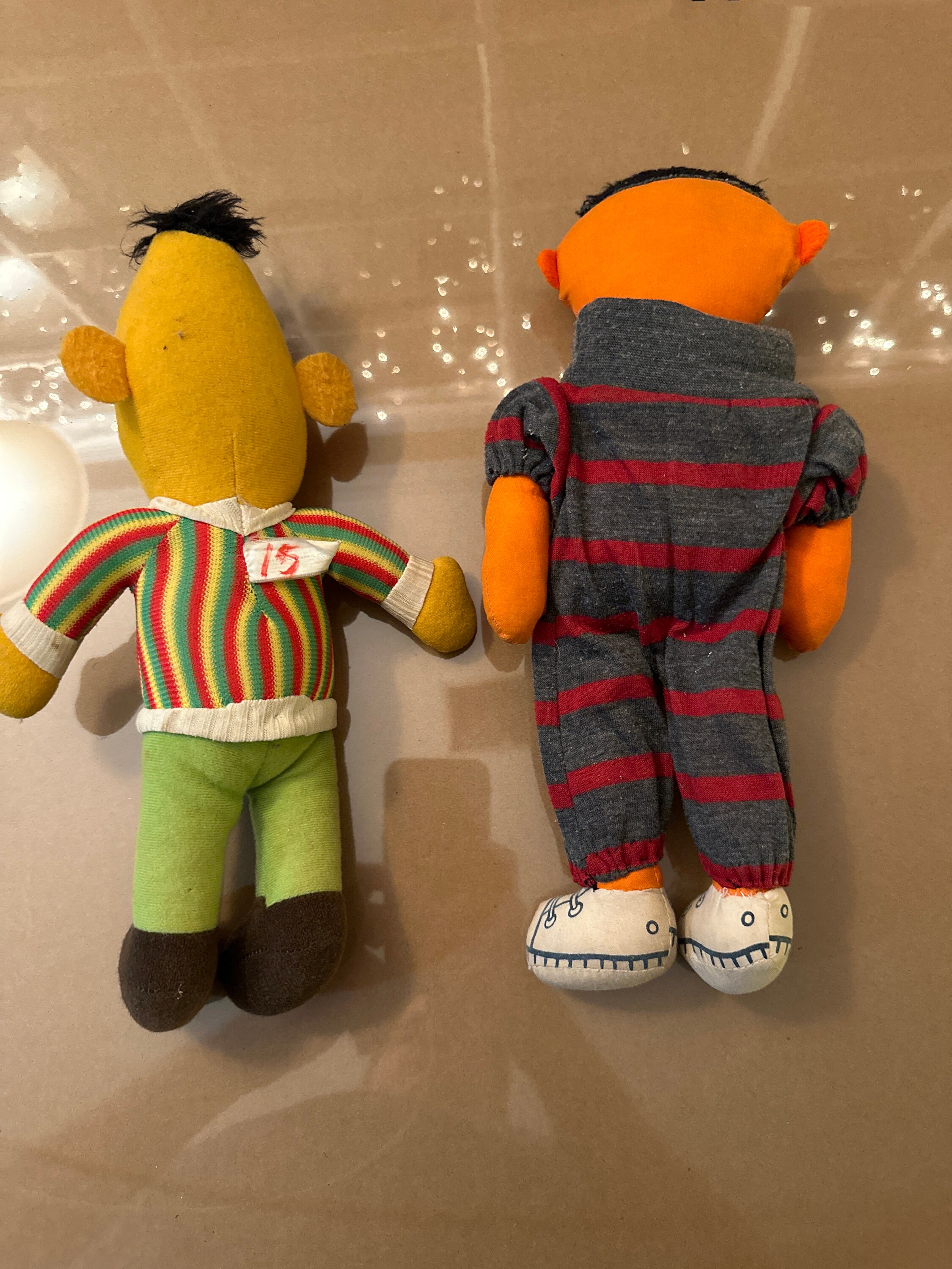 bert and ernie plush dolls