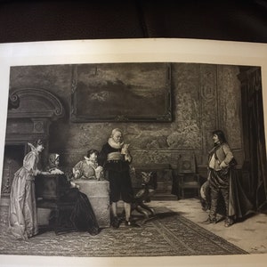 Antique photogravure, From One Hundred Crowned Masterpieces of Painting Collection