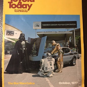 Original 1977 Toyota Today Cover, Star Wars Celica GT advertisement - vintage Star Wars Memorabilia- Toyota Memorabilia-Lucasfilm