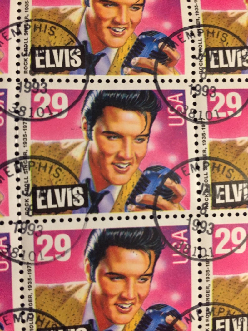 Elvis Presley Stamps 1993 first day of issue January 8 Etsy