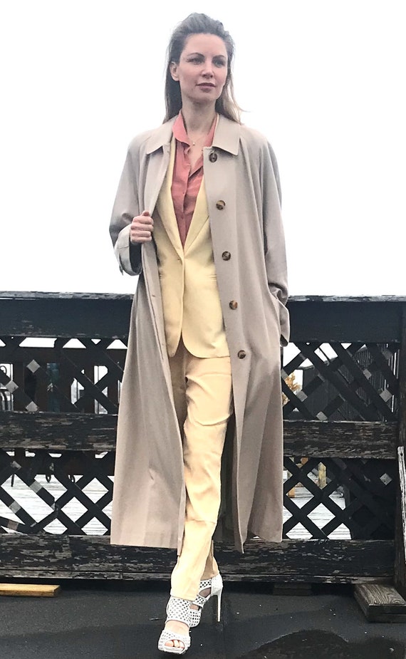 vintage beige wool coat - Gem