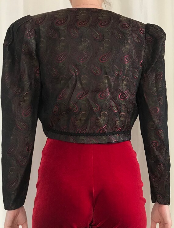 Vintage Textured Haute Couture Bolero Jacket - image 4