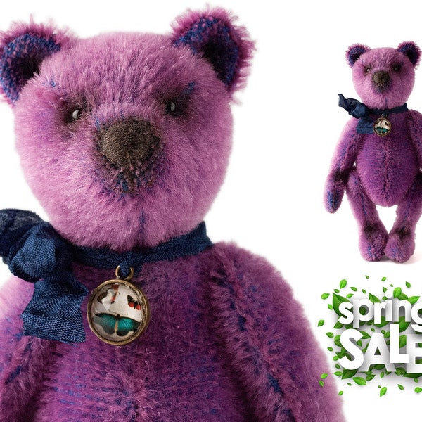 PINK TEDDYBÄR, Einweihungsparty Geschenk, Künstlerteddybär, Teddybär, Künstlerteddy, Plüschbär, Kuschelteddy, Kuschelbär