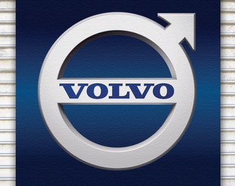 Artikel selten ! Volvo car Emblem Logo Sport-Metal-Uhr 