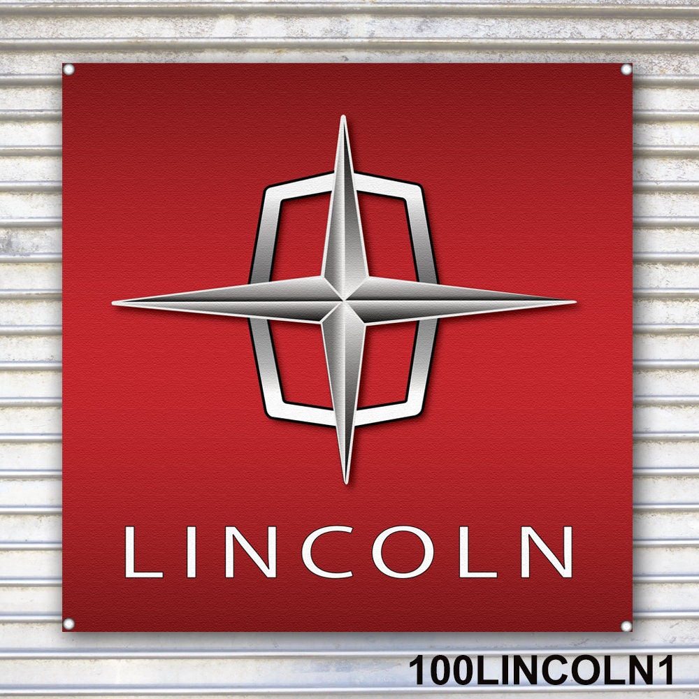 Bandera del emblema de Lincoln Auto Etsy