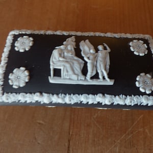 Wedgwood Black Jasperware Jewellery Box