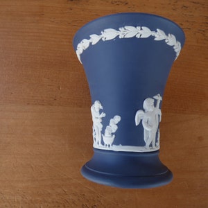 Wedgwood Rare Portland Blue Trumpet Vase