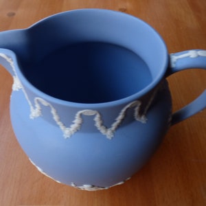 Wedgwood Blue Jasperware Cream Pitcher