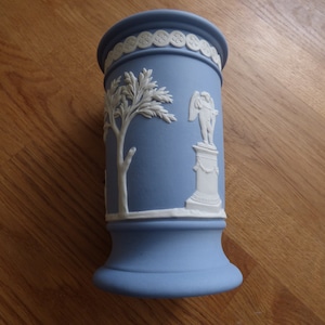 Wedgwood Blue Jasperware Spill Vase