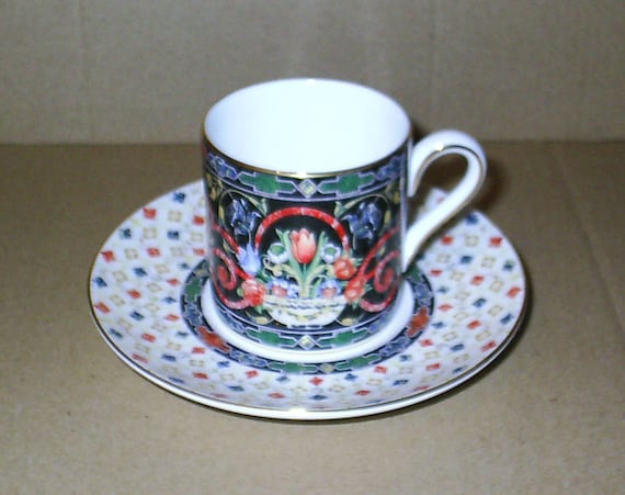Wedgwood Harlequin Jewel Coffee Can & Saucer - Etsy