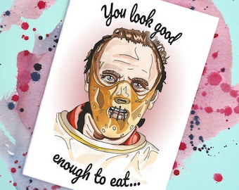 Hannibal Lecter / Silence of the Lambs Handmade Card