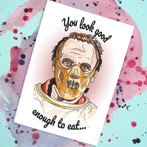 Hannibal Lecter / Silence of the Lambs Handmade Card image 1