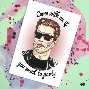 Tarjeta hecha a mano de Terminator