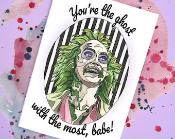 Beetlejuice Handmade Card