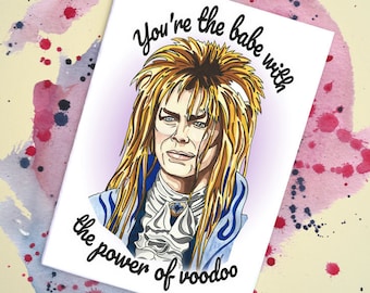 Labyrinth / David Bowie Handmade Card