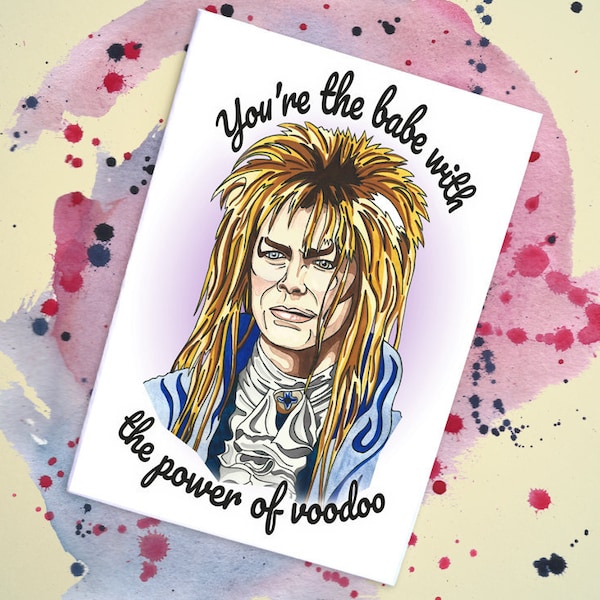 Labyrinth / David Bowie Handmade Card