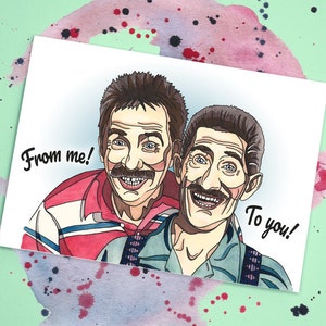 Tarjeta hecha a mano de Chuckle Brothers