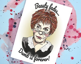 Judge Judy Handmade Card