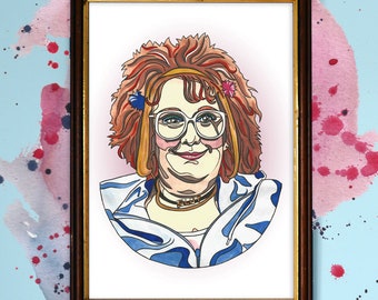 Linda La Hughes Watercolour Print